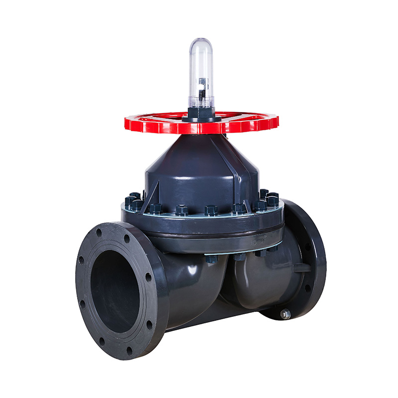 PVC-U G41F-10U Type B Flanged Diaphragm Valve DN15-100 1/2'-4' ANSI Standard