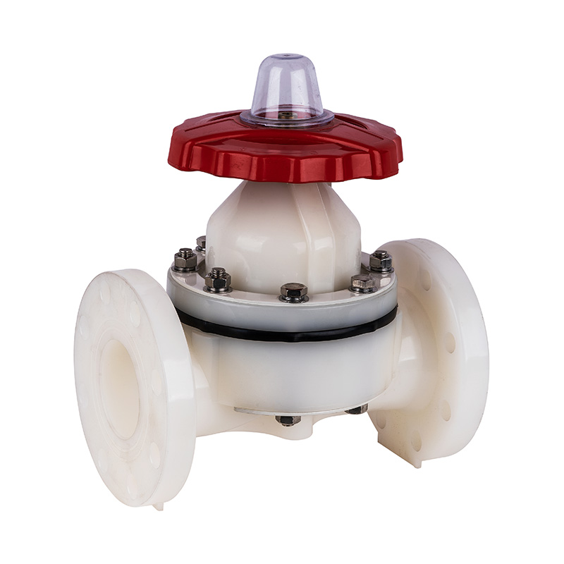 PVDF G41F-10F Type B Flanged Diaphragm Valve DN15-100 1/2'-4' ANSI Standard