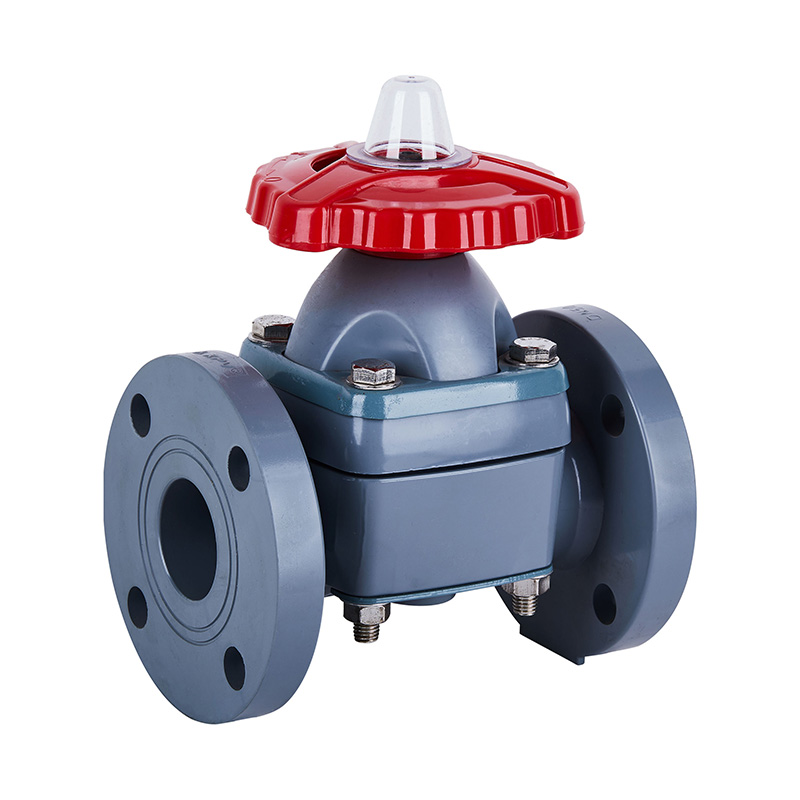 PVC-C G41F-10V Flanged Diaphragm ValveDN20、DN32-150 20A、32A-150A JIS Standard