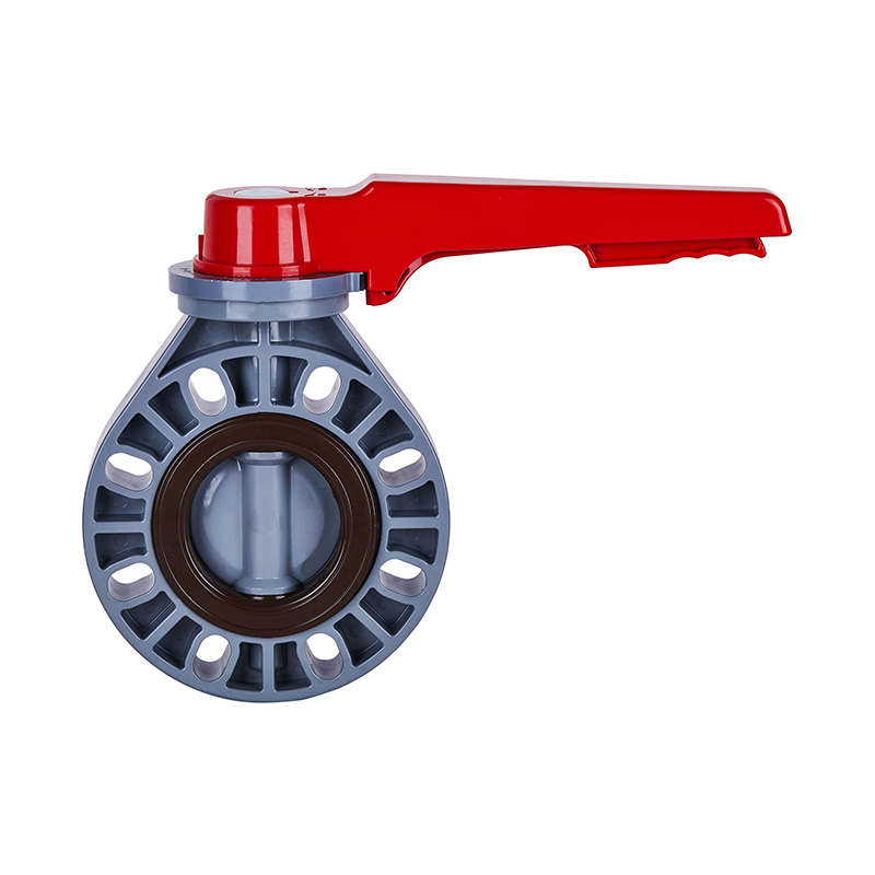 PVC-C D71X-10V Handle Butterfly Valve DN15-200 15A-200A JIS Standard