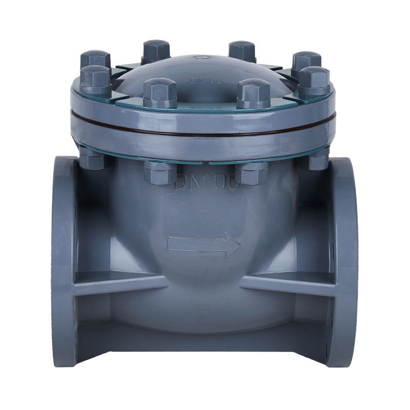 PVC-C H44F-10V Swing Type Check Valve DN15-300 GB Standard