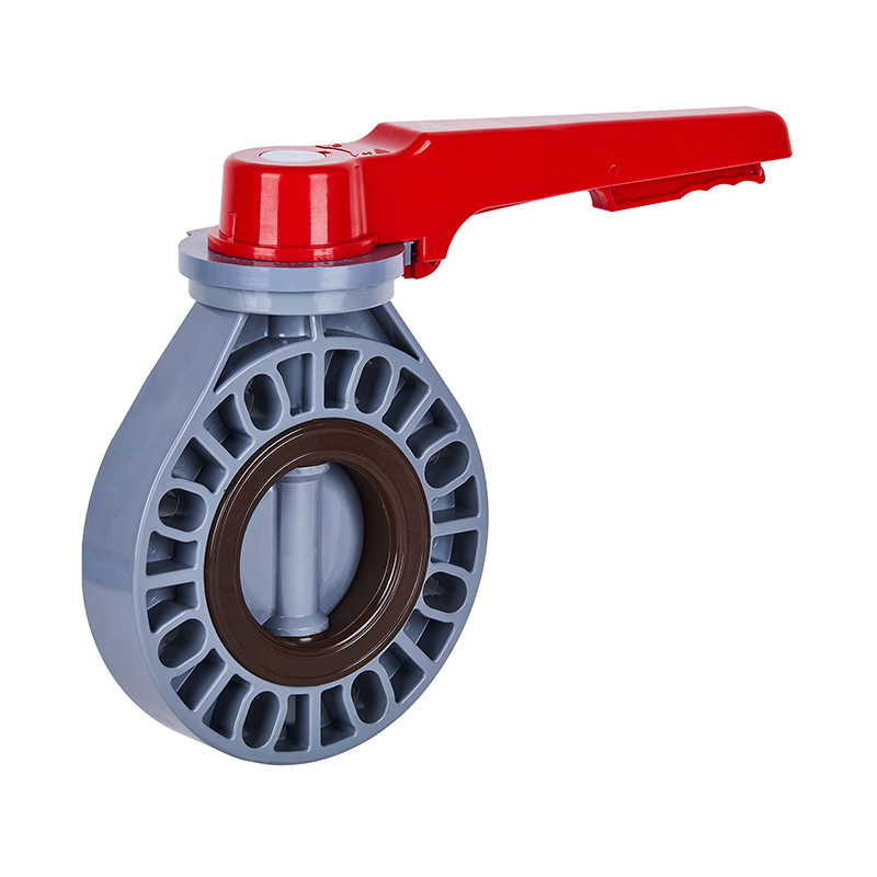 PVC-C D71X-10V Handle Butterfly Valve DN15-200 15A-200A JIS Standard