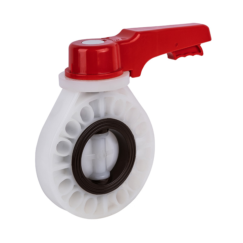 PVDF D71X-10F Hand Wheel Type Butterfly Valve DN15-200 15A-200A JIS Standard