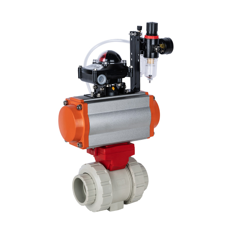 PPH Q661F-10S Pneumatic Double Union Ball Valve DN15-100 GB Standard