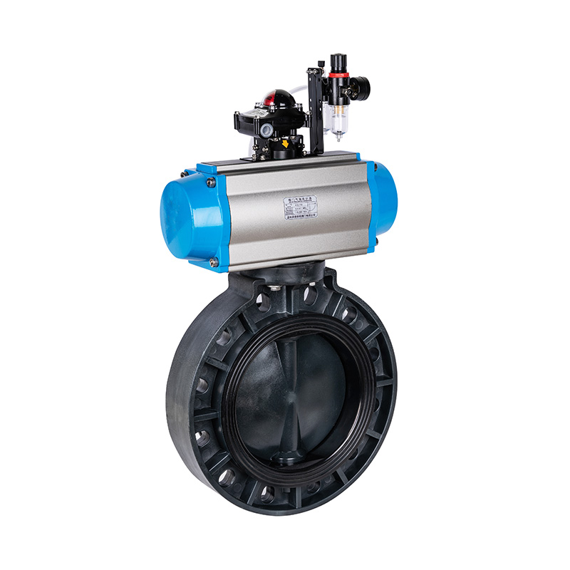 FRPP D671X-10S Pneumatic Butterfly Valve DN32-1000 1-1/4'-30' ANSI Standard