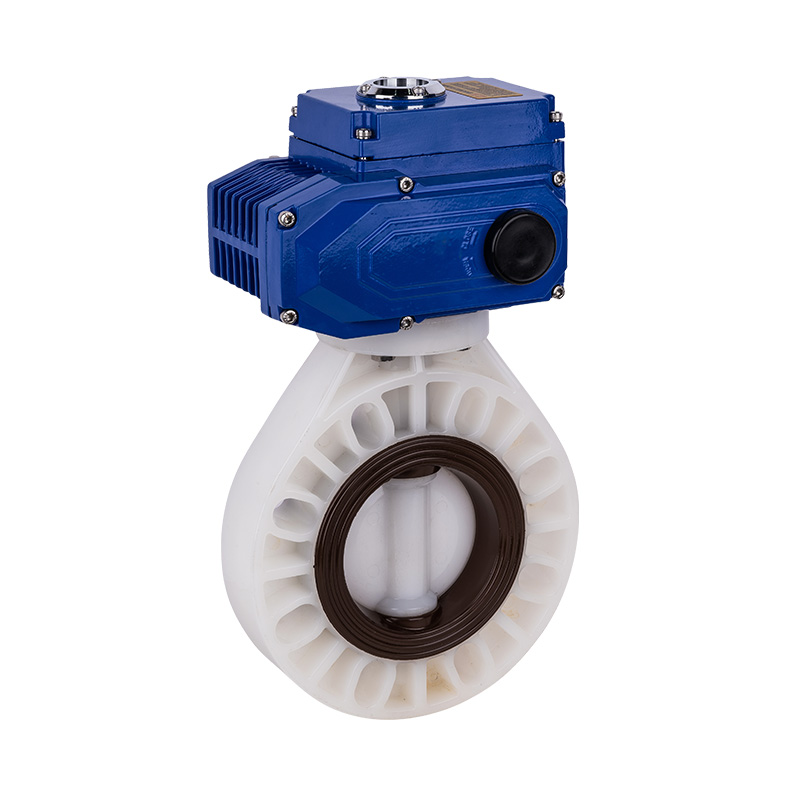 PVDF D971X-10F Electric Butterfly Valve DN40-1000 40A-1000A JIS Standard