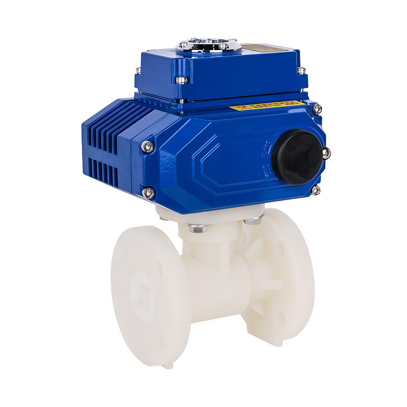 PVDF D941F-10F Electric Flange Ball Valve DN15-300 1/2'-12' ANSI Standard