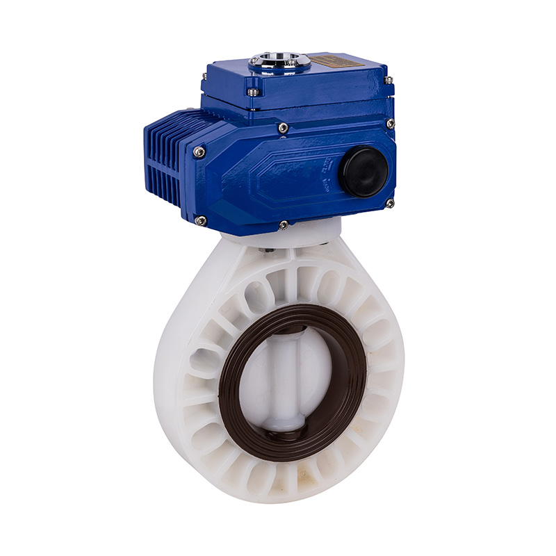PVDF D971X-10F Electric Butterfly Valve DN32-1000 1-1/4'-30' ANSI Standard