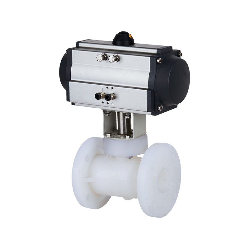 PVDF Pneumatic Flange Ball Valve DN15-300